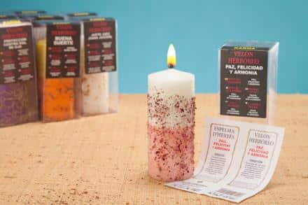 Velón herbóreo Paz, Felicidad y Armonía