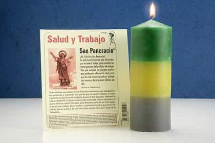 Velón San Pancracio (Salud y trabajo) Oración