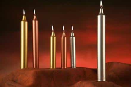 Vela Plateada 20x2 cms. (8 horas)