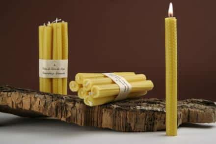 Vela de Cera Virgen 20.5x2 cms.