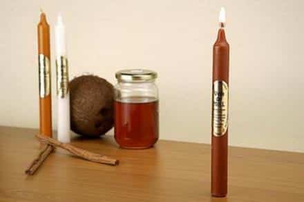 Vela perfumante de miel (Amor, suaviza relaciones) 20x2 cms.