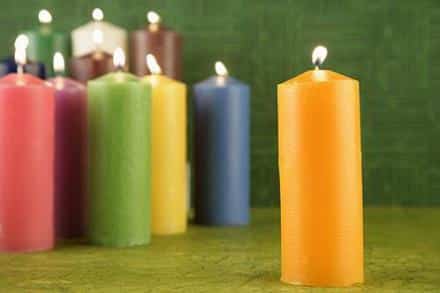 Velón Naranja 15x6 cms. (3 días)