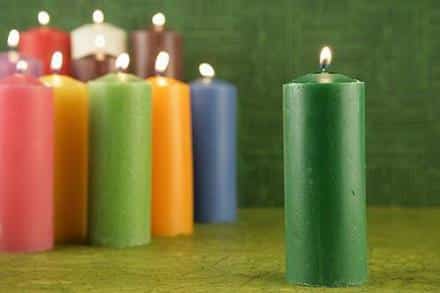 Velón Verde Oscuro 15x6 cms. (3 días)