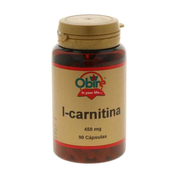 L-Carnitina 90 cáps. 450 mg. (Obire)