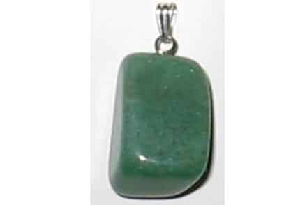 Canto rodado pequeño engarzado Aventurina Verde (Cáncer)