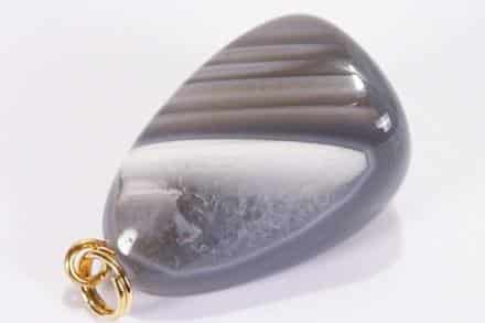 Canto rodado pequeño engarzado Ágata Dendrítica (Libra)