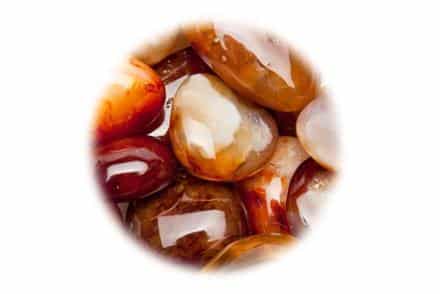 Canto rodado pequeño Ágata Carneola