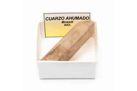 Cajita 4x4 punta de cuarzo ahumado