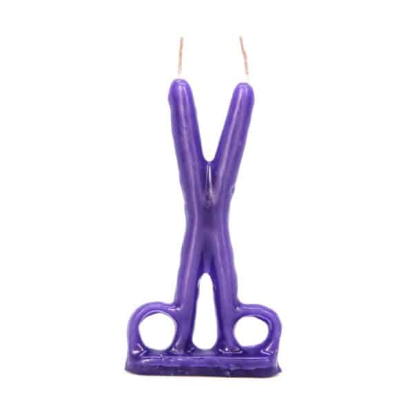 Vela tijeras violeta