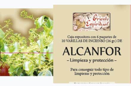INCIENSO ALCANFOR (LIMPIEZAS Y PROTECCIÓN) HEXAGONAL
