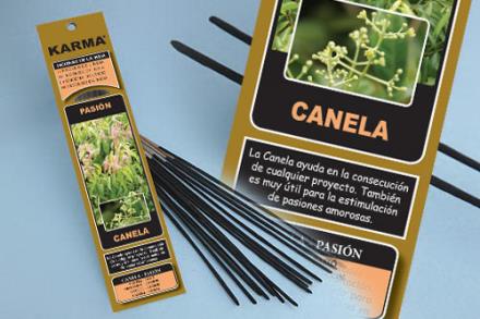 INCIENSO CANELA (PASION) KARMA 16 VARILLAS 26 G.