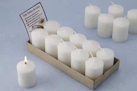 VELA VOTIVA PERFUMADA COCO 4x5 CM.