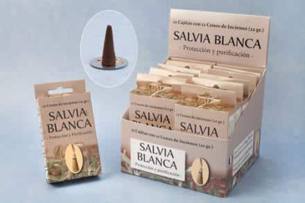 INCIENSO SALVIA BLANCA (PROTECCION Y PURIFICACION) KARMA 12 CONOS